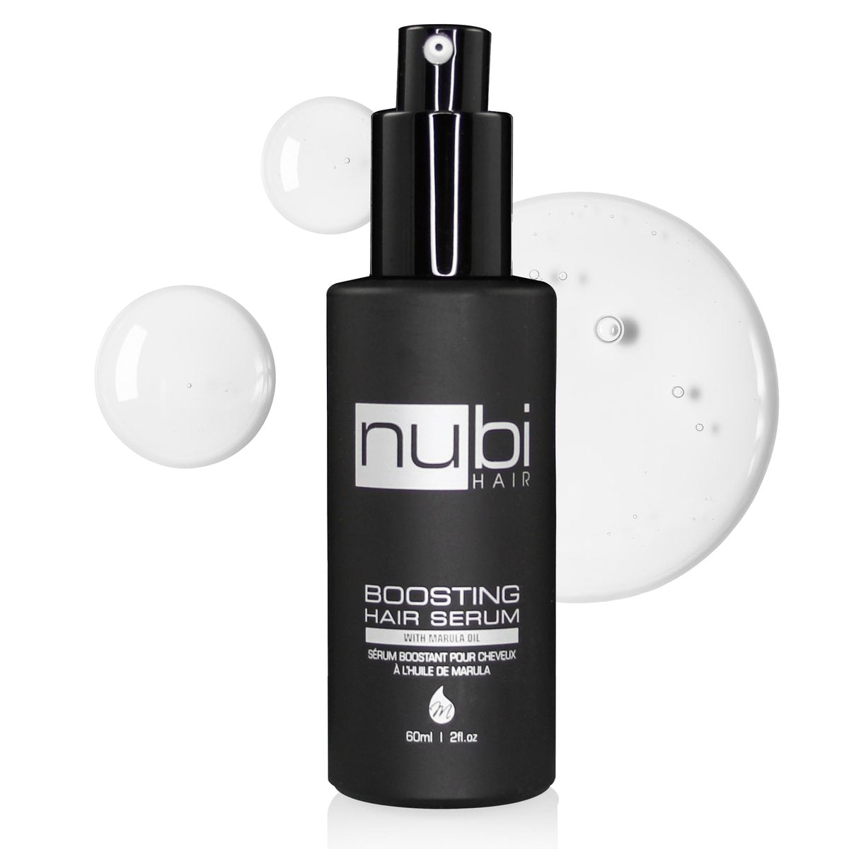 Nubi Marula Anti Frizz Serum - Smoothing Serum for Dry Hair Repair and Shine with Vitamin E, Aloe Vera - 2 Fl Oz - görsel 1