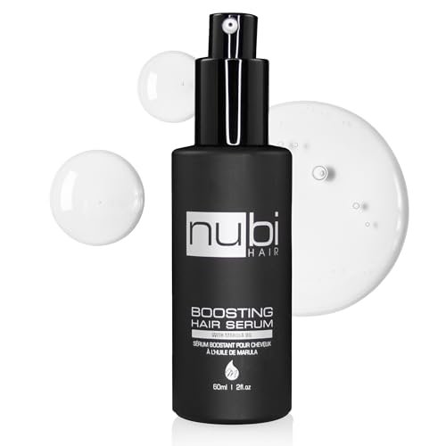 Nubi Marula Anti Frizz Serum - Smoothing Serum for Dry Hair Repair and Shine with Vitamin E, Aloe Vera - 2 Fl Oz - görsel 2