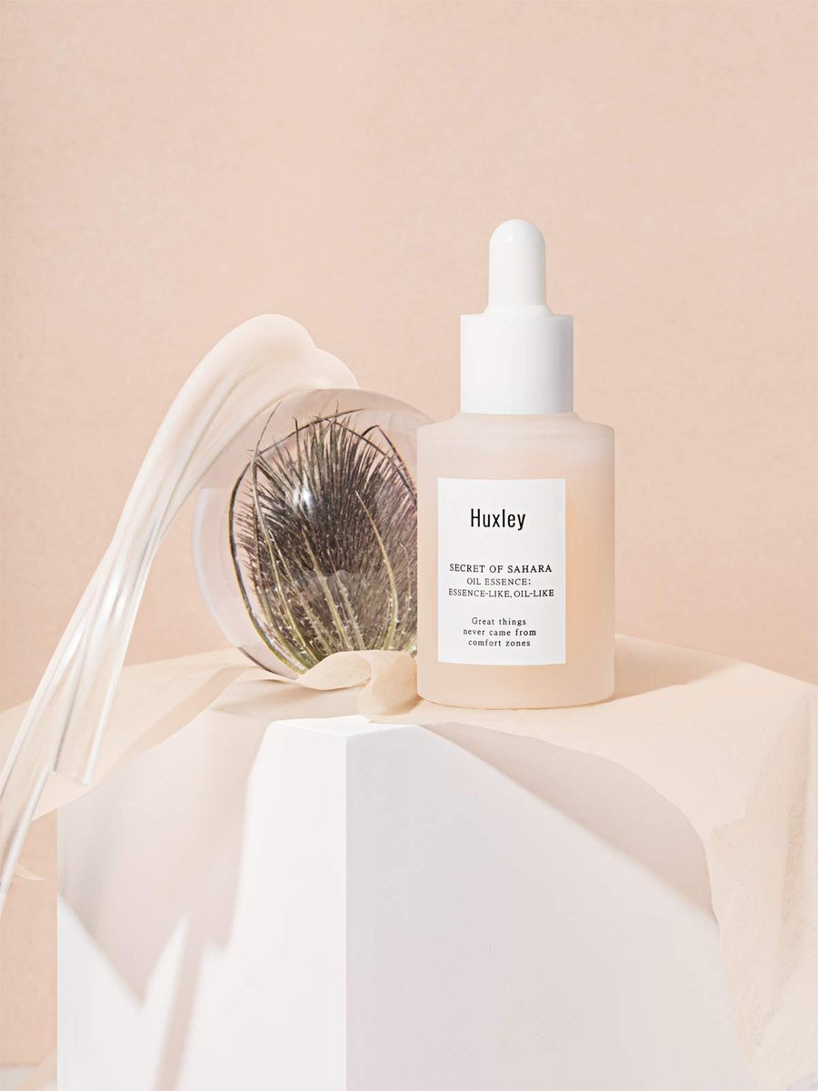 Huxley Secret of Sahara Oil Essence – Lightweight Hydrating Face Serum with Prickly Pear Seed Oil, Vitamin E & Linoleic Acid, 30 mL Avelisse