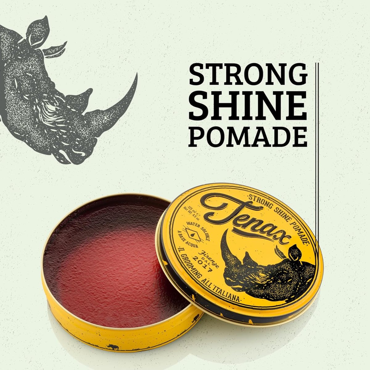 Tenax Water Soluble Pomade – Strong Hold with Clean Shine, 4.5 oz Avelisse