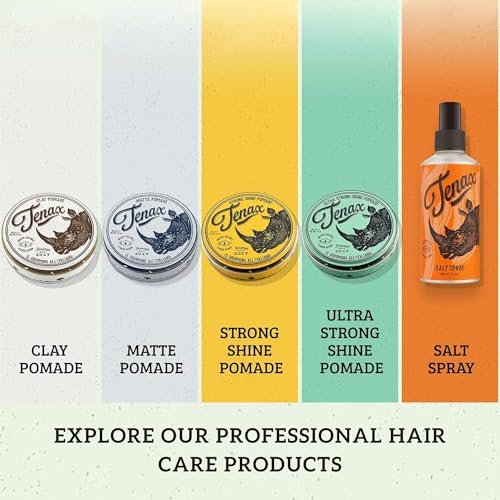 Tenax Water Based Pomade - Ultra Strong Hold with Maximum Shine, 4.5 oz Avelisse