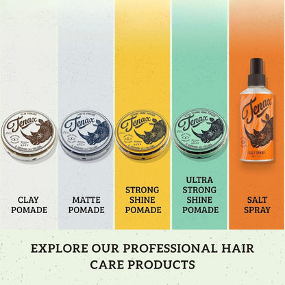 Tenax Water Soluble Pomade – Strong Hold with Clean Shine, 4.5 oz Avelisse