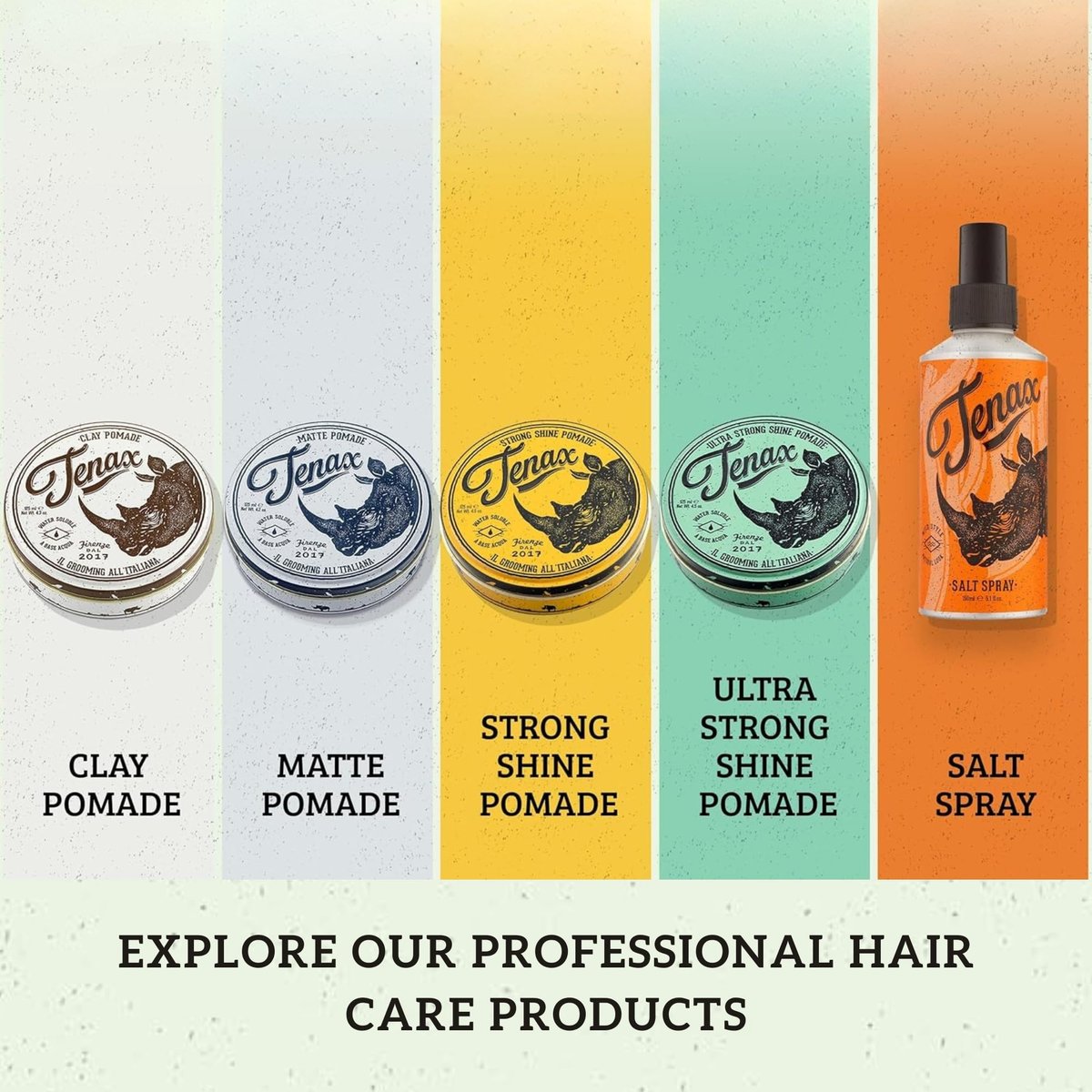 Tenax Water Soluble Pomade – Strong Hold with Clean Shine, 4.5 oz Avelisse