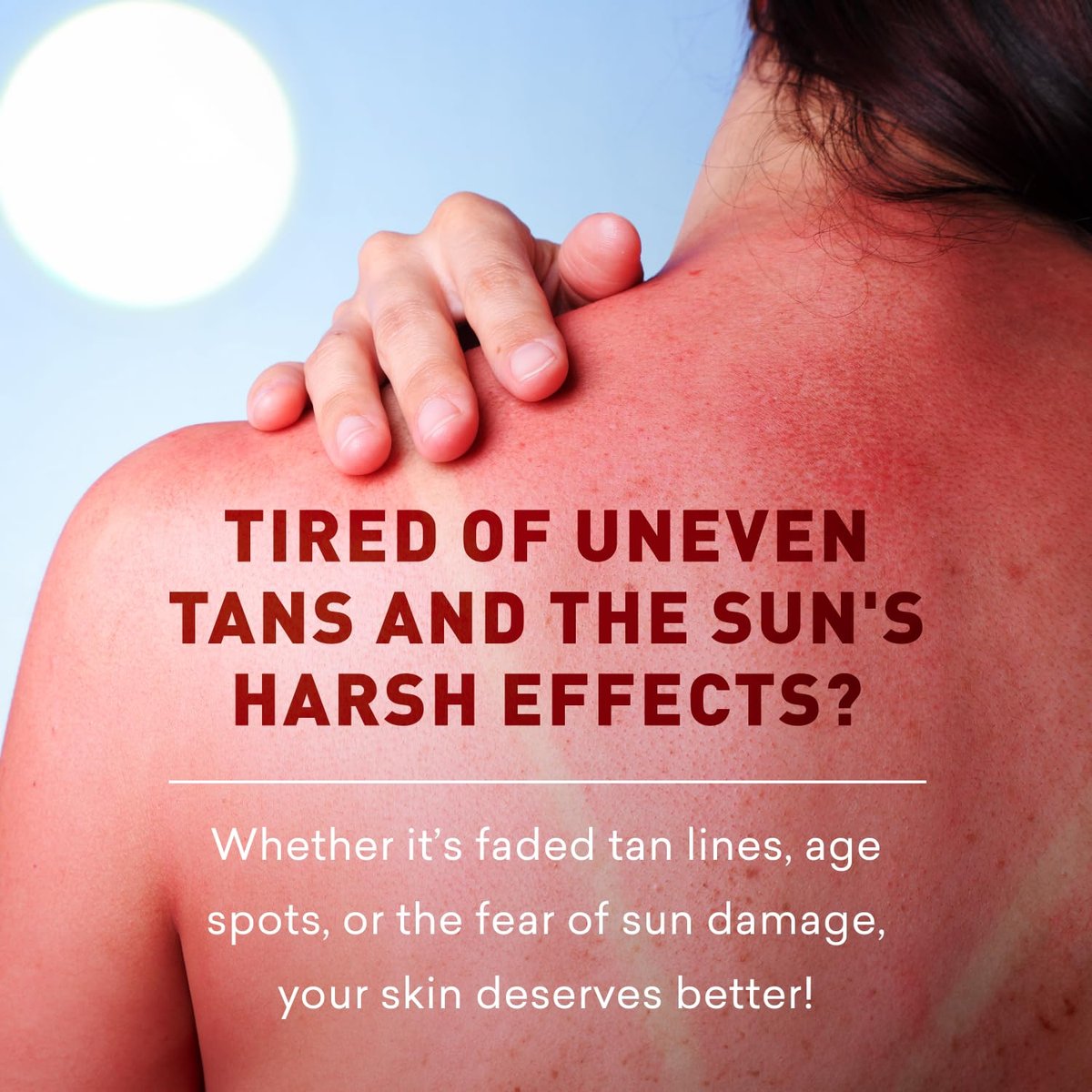 Sunless Tanning Lotion | Anti-Aging Self-Tanner | Body Tanning | Sun Kiss Glow Bronze Finish | Just Nutritive | 8 Oz Avelisse
