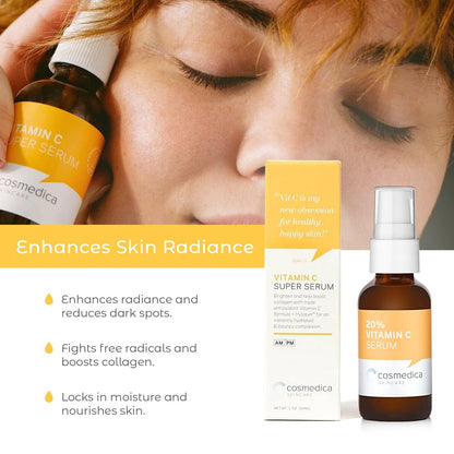 Vitamin C Super Serum & Pure Hyaluronic Acid Set – 2-Pack 0.5 Fl Oz Each Avelisse