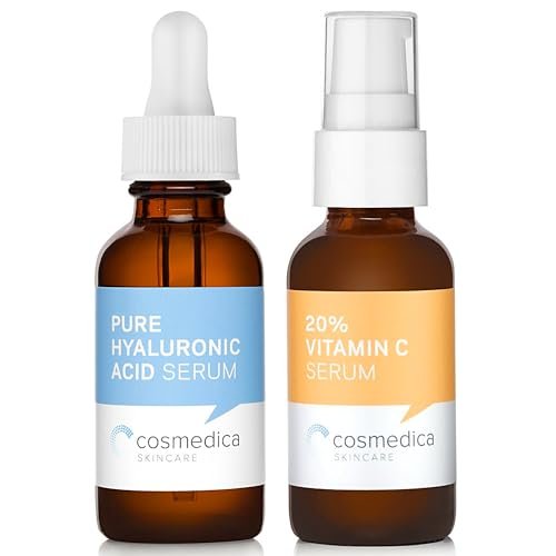 Vitamin C Super Serum & Pure Hyaluronic Acid Set – 2-Pack 0.5 Fl Oz Each Avelisse