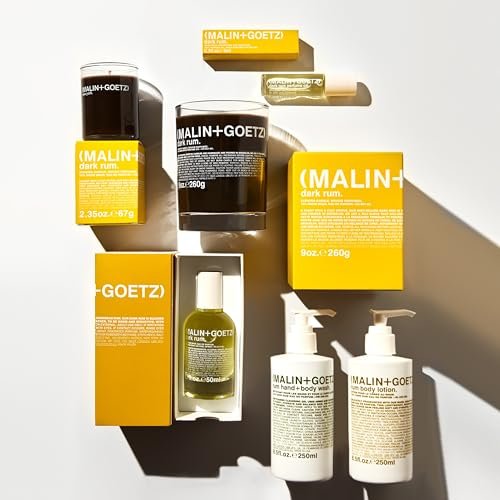 MALIN+GOETZ Rum Body Lotion – Lightweight Hydrating Moisturizer with Vitamin B5, Avocado & Grapeseed Oils, Fast-Absorbing, Vegetarian & Cruelty-Free, Dark Rum Scent, 8.5 fl oz Avelisse