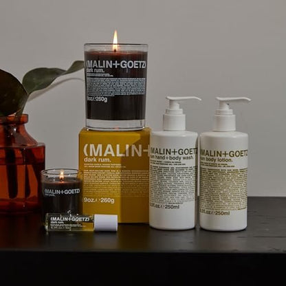 MALIN+GOETZ Rum Body Lotion – Lightweight Hydrating Moisturizer with Vitamin B5, Avocado & Grapeseed Oils, Fast-Absorbing, Vegetarian & Cruelty-Free, Dark Rum Scent, 8.5 fl oz Avelisse