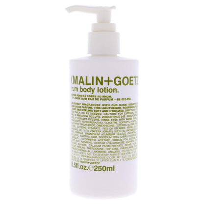 MALIN+GOETZ Rum Body Lotion – Lightweight Hydrating Moisturizer with Vitamin B5, Avocado & Grapeseed Oils, Fast-Absorbing, Vegetarian & Cruelty-Free, Dark Rum Scent, 8.5 fl oz Avelisse