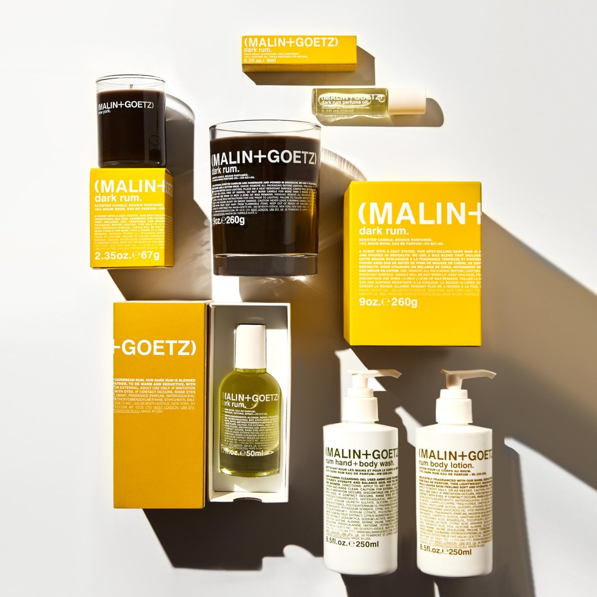 MALIN+GOETZ Rum Body Lotion – Lightweight Hydrating Moisturizer with Vitamin B5, Avocado & Grapeseed Oils, Fast-Absorbing, Vegetarian & Cruelty-Free, Dark Rum Scent, 8.5 fl oz Avelisse
