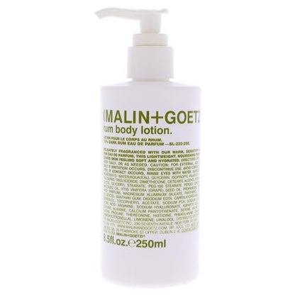 MALIN+GOETZ Rum Body Lotion – Lightweight Hydrating Moisturizer with Vitamin B5, Avocado & Grapeseed Oils, Fast-Absorbing, Vegetarian & Cruelty-Free, Dark Rum Scent, 8.5 fl oz Avelisse