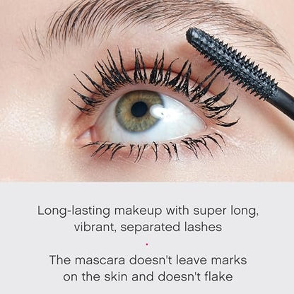 Vivienne Sabó Cabaret Premiere Black Waterproof Mascara - Volume, Length & Curling, Smudge Proof, Cruelty-Free, Made in Europe, 0.3 Fl Oz (1 Pack) Avelisse