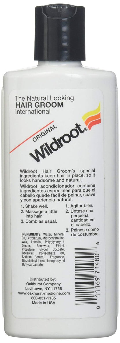 Original Wildroot Hair Groom – 4 oz Classic Hair Tonic for Men & Women