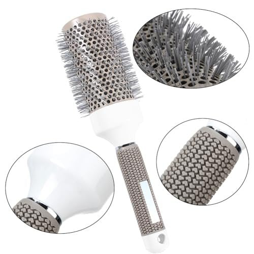 Professional Ceramic Ion Thermal Barrel Hair Brush Set - 5 Sizes for Blow Drying & Curling, Shiny Heat Styling - görsel 4