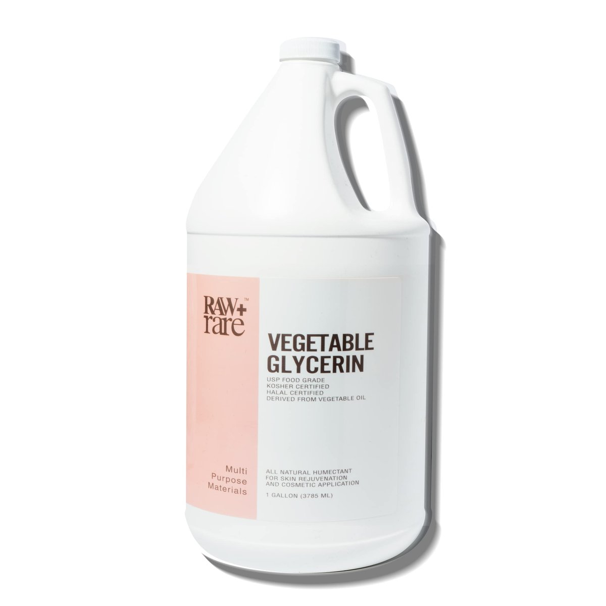 Raw Plus Rare Natural Glycerin for Skin and Face – USP Food Grade, Kosher, Halal, Pharmaceutical Grade – Bulk Gallon (128 fl oz) Avelisse
