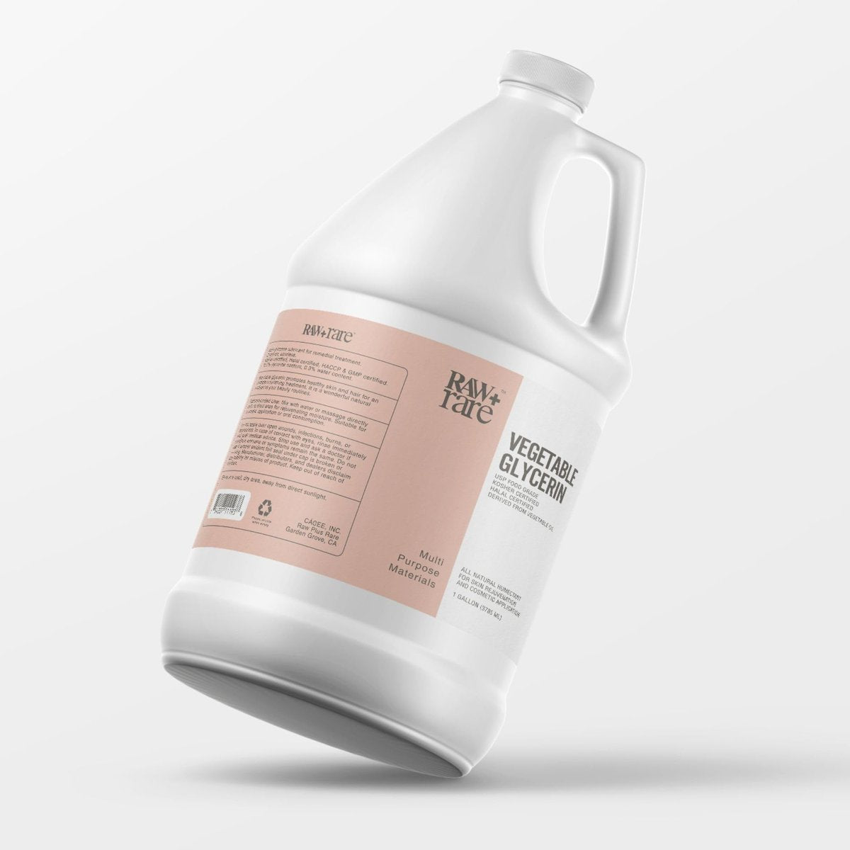 Raw Plus Rare Natural Glycerin for Skin and Face – USP Food Grade, Kosher, Halal, Pharmaceutical Grade – Bulk Gallon (128 fl oz) Avelisse