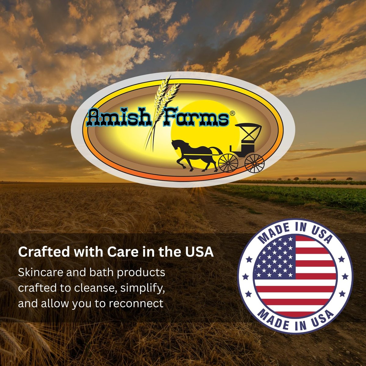 Amish Farms Bar Soap with All Natural Bentonite Clay – 6 Bars, 5 oz Each – Made in USA, Vegan, Moisturizing for Sensitive Skin, Clean Scent - görsel 13