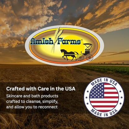 Amish Farms NatureClean Fragrance Free Bar Soap - 5 oz Bars (5 Pack) with Bentonite Clay, Coconut Oil and Shea Butter, Moisturizing for Sensitive Skin, Body, Face, Hand, Made in the USA Avelisse