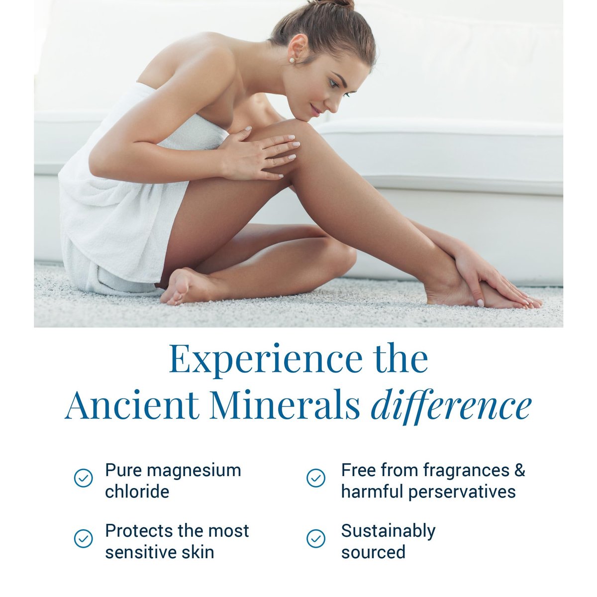 Ancient Minerals Magnesium Lotion – Zechstein Magnesium Chloride Cream with Shea Butter, Organic Oils & Hyaluronic Acid for Skin Hydration, Non-Greasy Body Lotion, 5oz Avelisse