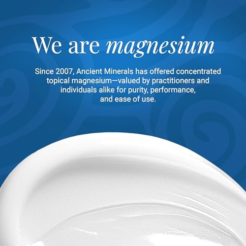 Ancient Minerals Magnesium Lotion – Zechstein Magnesium Chloride Cream with Shea Butter, Organic Oils & Hyaluronic Acid for Skin Hydration, Non-Greasy Body Lotion, 5oz Avelisse