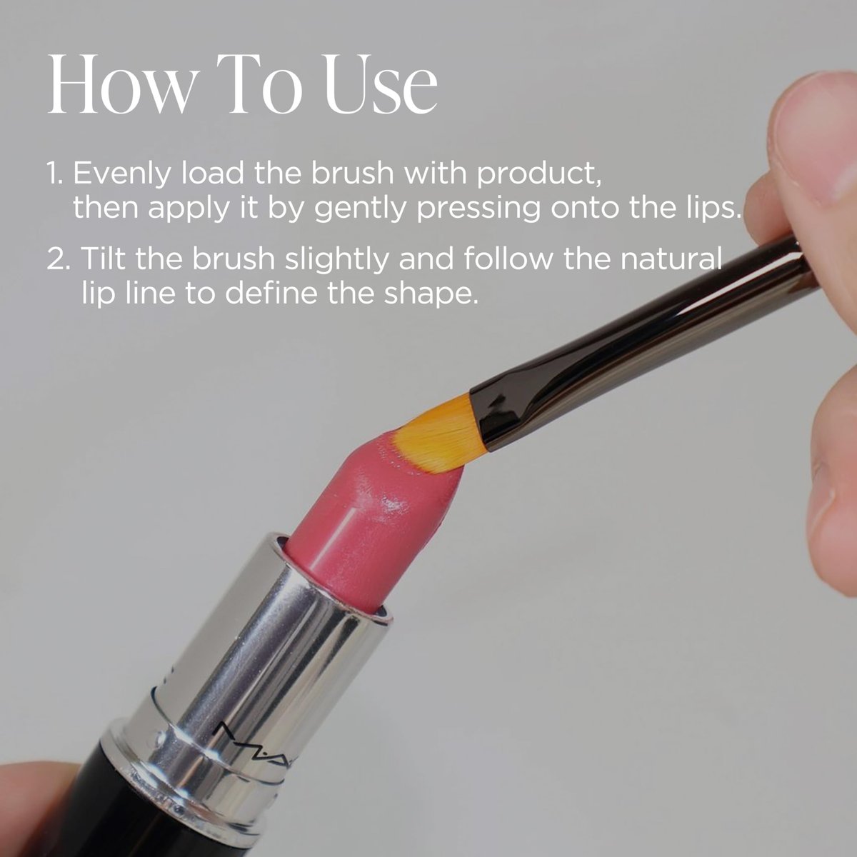 Piccasso 501 Lip Brush – Precision Synthetic Lip Brush for Flawless Lip Gloss & Stain Application Avelisse
