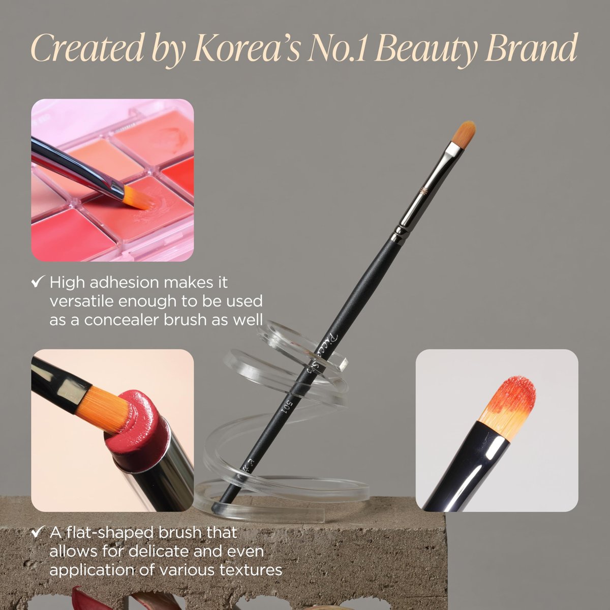 Piccasso 501 Lip Brush – Precision Synthetic Lip Brush for Flawless Lip Gloss & Stain Application Avelisse
