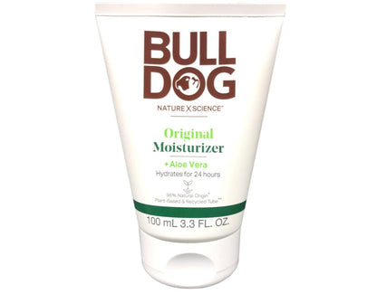 Bulldog Skincare Original Moisturizer For Men with Aloe Vera, 3.3 fl. oz. (Pack of 2) Avelisse
