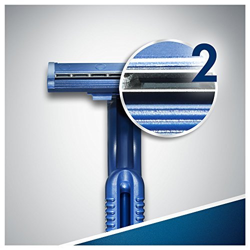 Blue II Disposable Razors 20 Count - Smooth, Clean Shave On-the-Go Avelisse