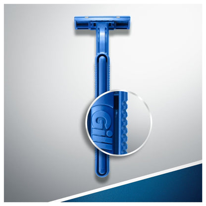 Blue II Disposable Razors 20 Count - Smooth, Clean Shave On-the-Go Avelisse