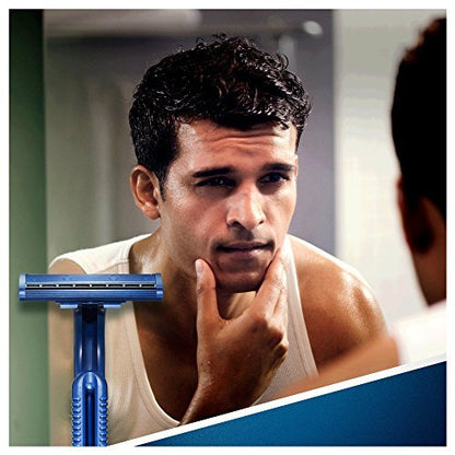 Blue II Disposable Razors 20 Count - Smooth, Clean Shave On-the-Go Avelisse