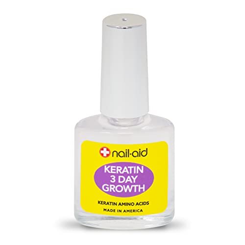Nail-Aid Keratin 3 Day Growth Nail Treatment & Strengthener, Clear, 0.55 Fl Oz - görsel 3