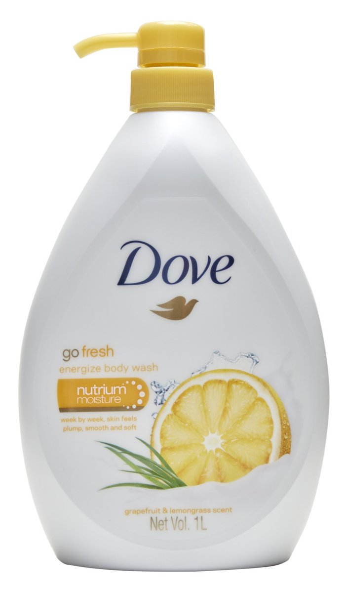 Dove Go Fresh Energize Body Wash with Grapefruit and Lemongrass Scent, 33.8 fl oz (1 Liter) Avelisse