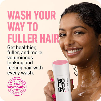 Boldify Thickening Shampoo - Rice Water Volumizing Shampoo for Fine, Thinning & Oily Hair - Weightless Formula Removes Excess Oil - 8 oz Avelisse