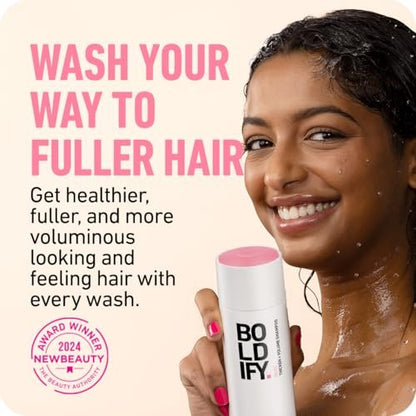 Boldify Thickening Shampoo - Rice Water Volumizing Shampoo for Fine, Thinning & Oily Hair - Weightless Formula Removes Excess Oil - 8 oz Avelisse