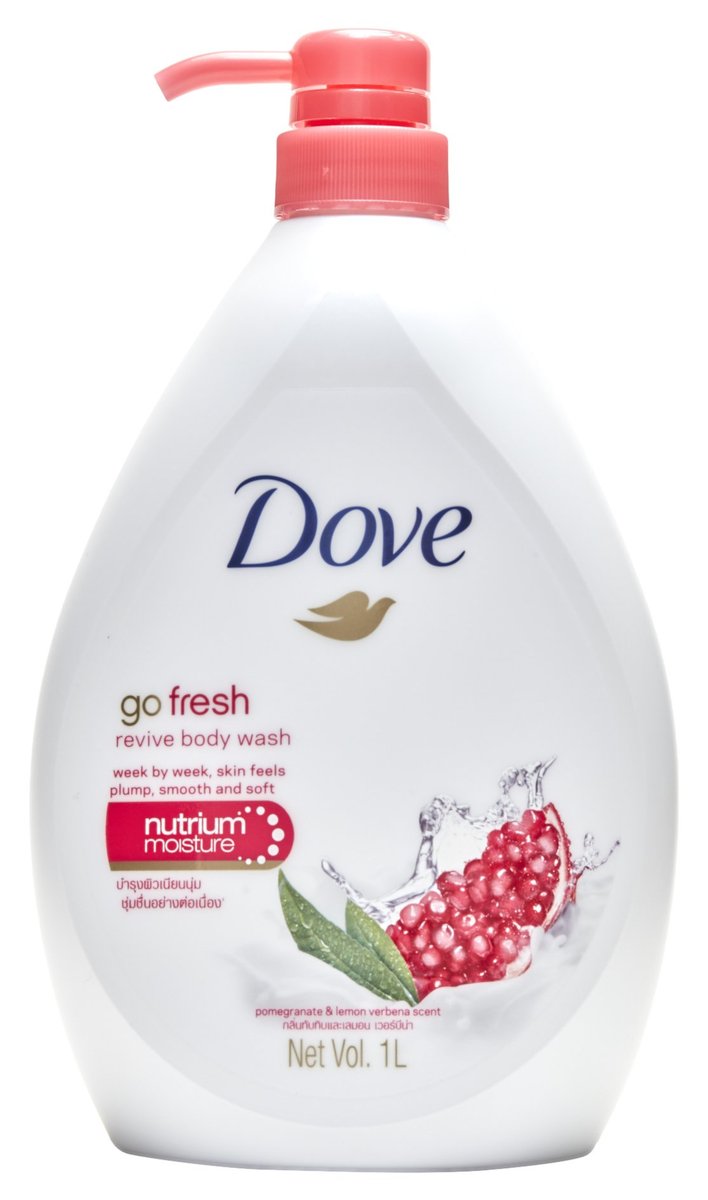 Dove Go Fresh Revive Body Wash with Pomegranate and Lemon Verbena Scent, 33.8 oz (1 Liter) Avelisse