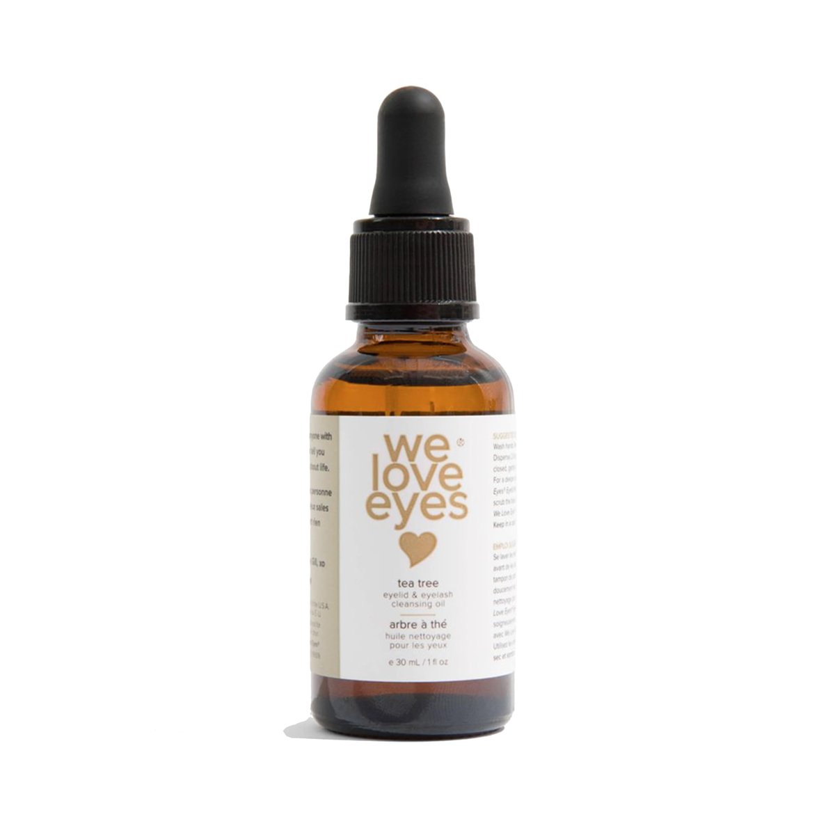 We Love Eyes Natural Eyelid Cleansing Oil with Tea Tree – Preservative-Free, Allergen Removal, 30ml Avelisse
