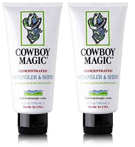 Cowboy Magic Detangler & Shine for Horses - 2 Pack (4 oz Each) Conditioner Avelisse