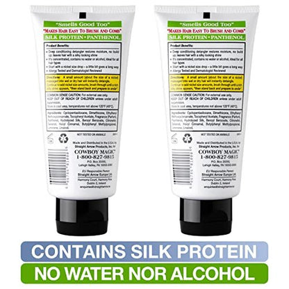 Cowboy Magic Detangler & Shine for Horses - 2 Pack (4 oz Each) Conditioner Avelisse