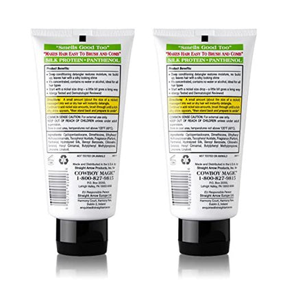 Cowboy Magic Detangler & Shine for Horses - 2 Pack (4 oz Each) Conditioner Avelisse