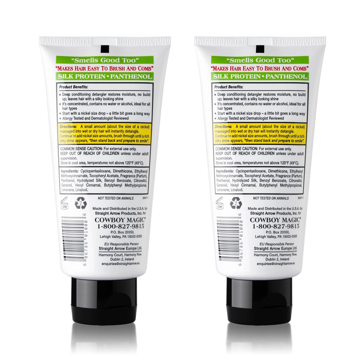 Cowboy Magic Detangler & Shine for Horses - 2 Pack (4 oz Each) Conditioner Avelisse