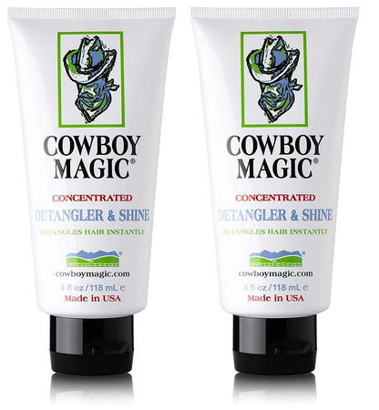 Cowboy Magic Detangler & Shine for Horses - 2 Pack (4 oz Each) Conditioner Avelisse