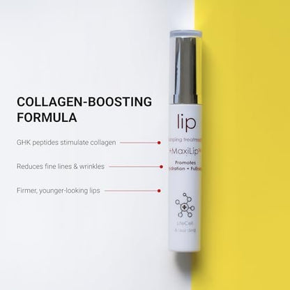LifeCell Lip Plumping Treatment – Glossy Balm with MaxiLip Peptides for Fuller, Smoother Lips – Hydrating, Non-Irritating, Fragrance-Free Lip Care Avelisse