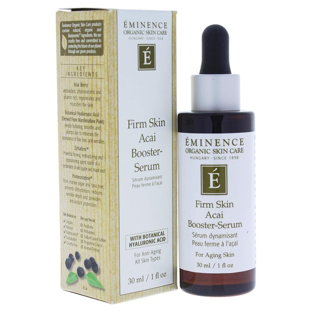 Firm Skin Acai Booster Serum by Eminence – 1 oz Anti-Aging Serum Avelisse