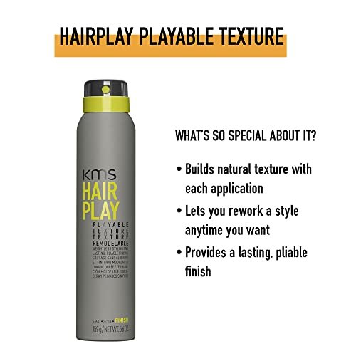 KMS HAIRPLAY Playable Texture - 5.6 oz | Flexible Hold Hairspray Avelisse