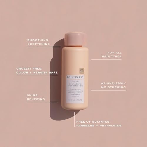 Kristin Ess Hair The One Signature Conditioner for Dry Damaged Hair – Moisturizing, Smoothing, Detangling, Sulfate Free, Color & Keratin Safe, 10 fl oz Avelisse