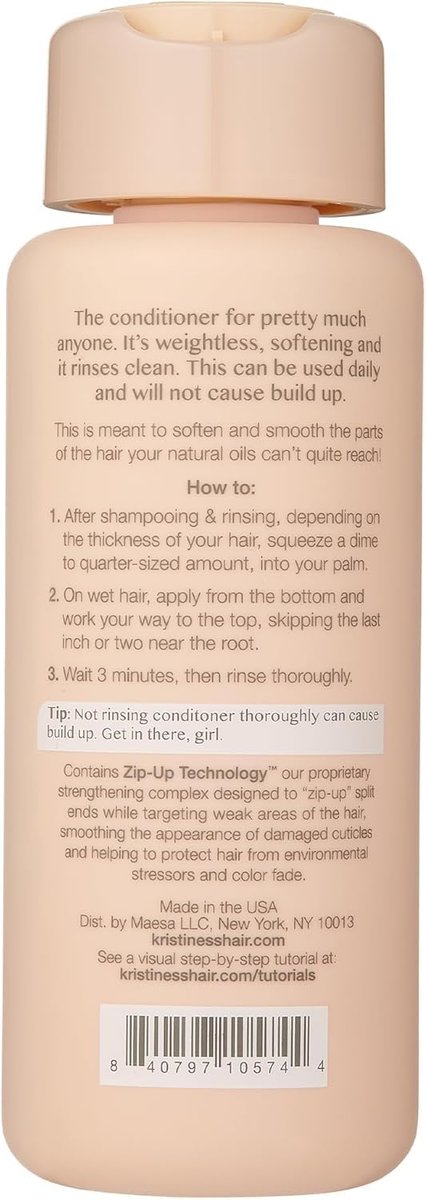 Kristin Ess Hair The One Signature Conditioner for Dry Damaged Hair – Moisturizing, Smoothing, Detangling, Sulfate Free, Color & Keratin Safe, 10 fl oz Avelisse