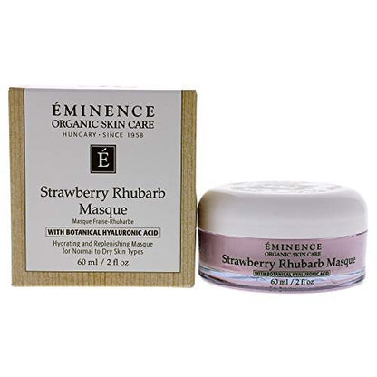 Eminence Organic Strawberry Rhubarb Masque - 2 oz - Brightening & Exfoliating Face Mask Avelisse