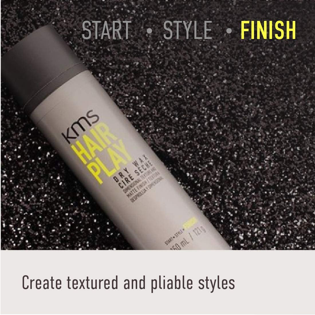 KMS HAIRPLAY Flexible Hold Texturizing Dry Wax Finishing Hairspray, 4.1 oz Avelisse