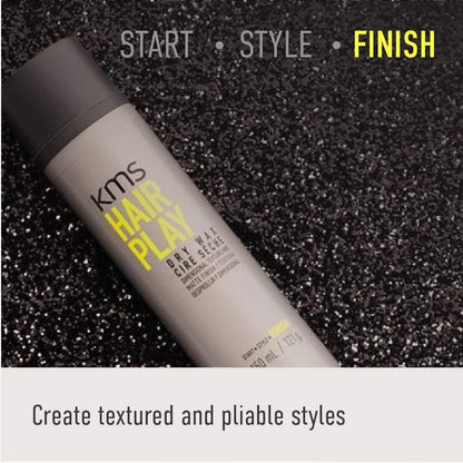 KMS HAIRPLAY Flexible Hold Texturizing Dry Wax Finishing Hairspray, 4.1 oz Avelisse