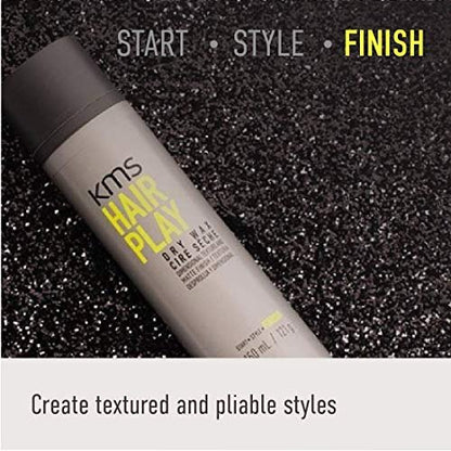 KMS HAIRPLAY Flexible Hold Texturizing Dry Wax Finishing Hairspray, 4.1 oz Avelisse